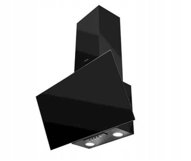 Okap kuchenny kominowy Amica OKC6242S 60 cm 290 m3/h LED Czarny 07.01/01