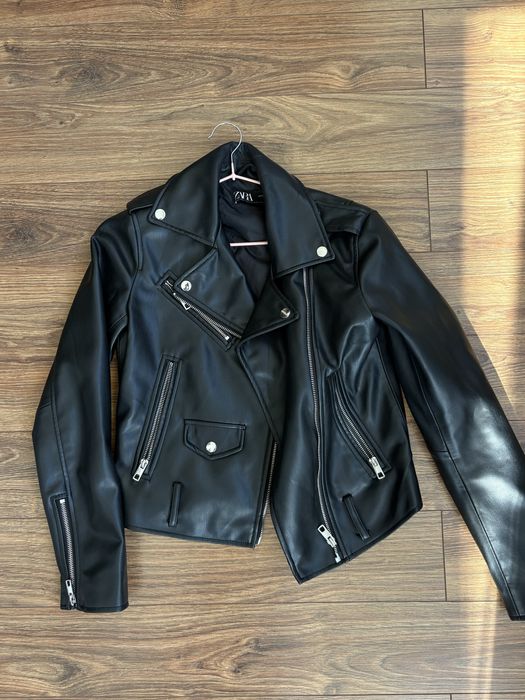 Шкіряна куртка Zara xs