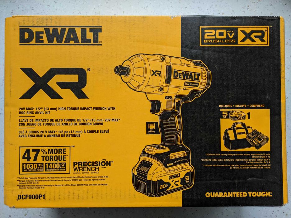 Бесщеточный ударный гайковерт DeWalt DCF900P1 ½" (обновленный DCF899)