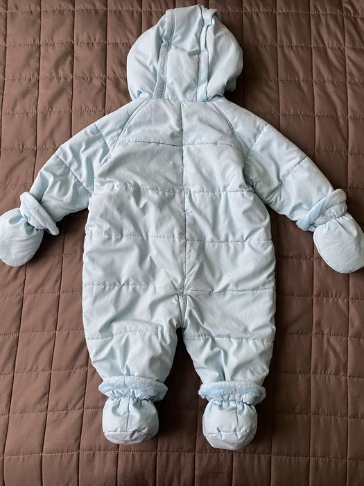 Демісезонний комбінезон блакитного кольору 74-80 розмір