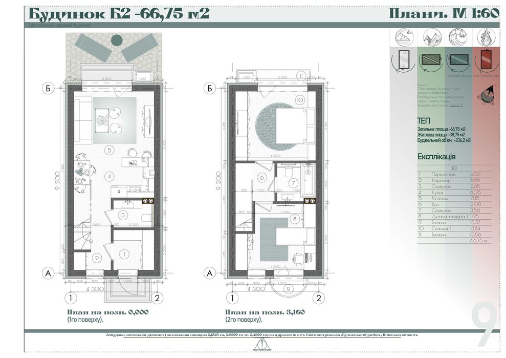 67 м2 + 2 паркомісця. Краще, ніж квартира. Таунхаус в ЖК Свій Дім 3