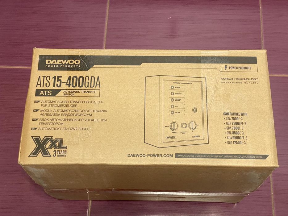 Бензиновый генератор Daewoo GDA8500E Новый/БЛОК АВР ГАРАНТИЯ 3 ГОДА