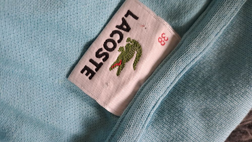 Koszulka polo Lacoste 38 m błękit