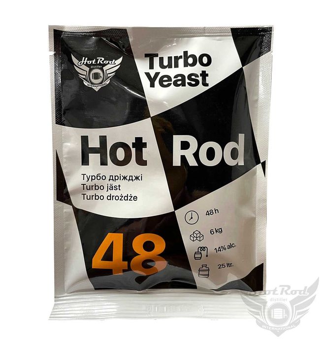 Турбо-дріжджі Hot Rod, Первак - для самогоноваріння, віскі, рому, вина