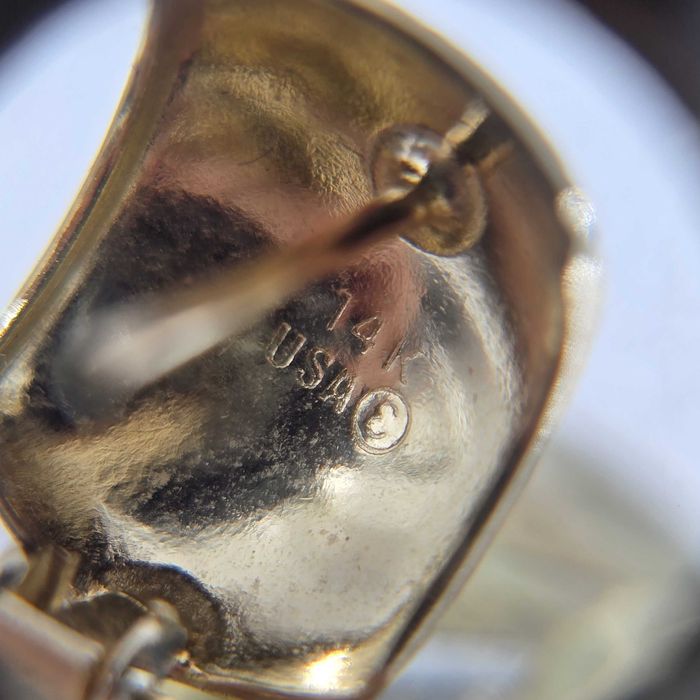 NOWE Kolczyki Białe I Żółte Złoto Próba 585 14K Waga 2,82 1,3cm