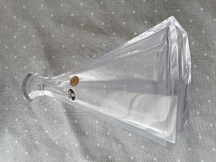 Garrafa / decanter Bohemia Cristal 24% antiga - nova
