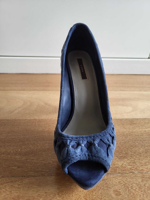 Sapatos de Plataforma Azuis - ZARA
