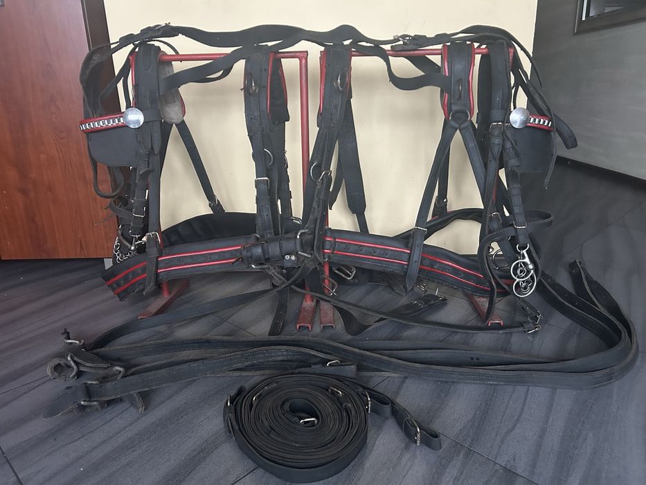 Uprząż robocza na pare koni FULL