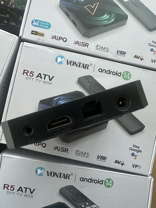 Смарт тв приставка Vontar R5 (4/32) Android14 Realtek1325