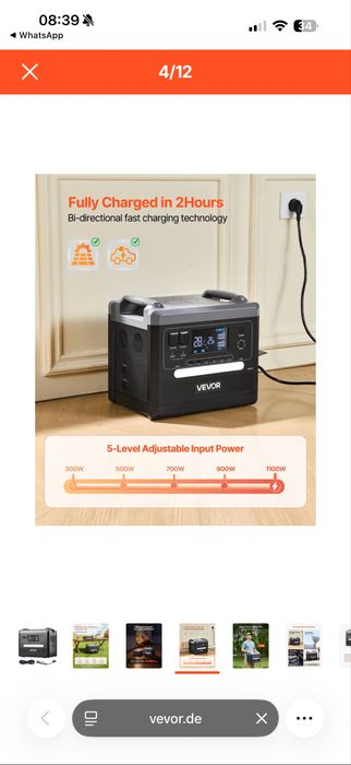 VevorQ2400Pro зарядна станція