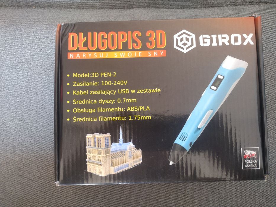 Długopis 3D niebieski