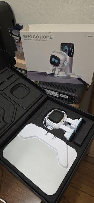 Emo Robô AI - Novo versão base de carregamento e tapete