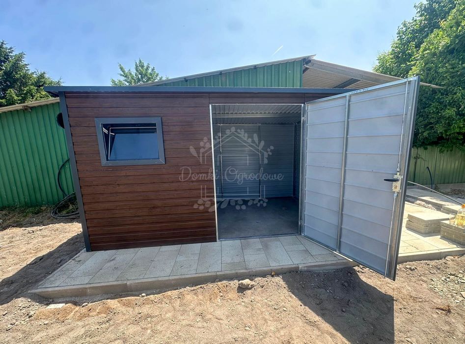 Schowek - domek ogrodowy 3x2m - drzwi - okno drewnopodobny ID1052