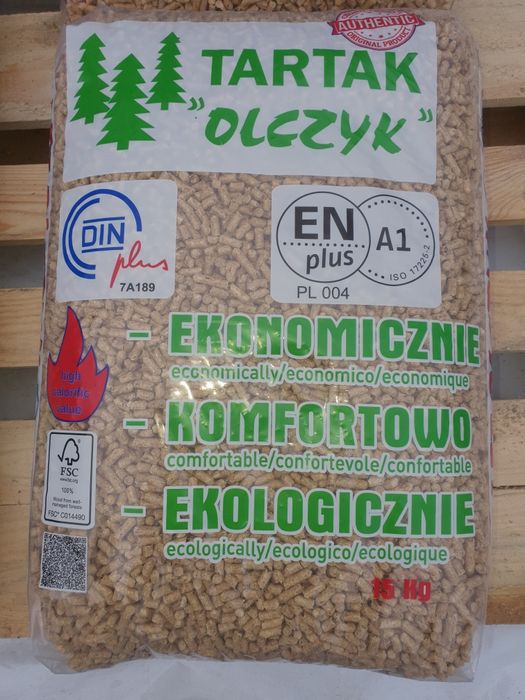 Pellet Olczyk  Karoń Tatry Ekososna Igła Biopel przemysłowy sosnowy