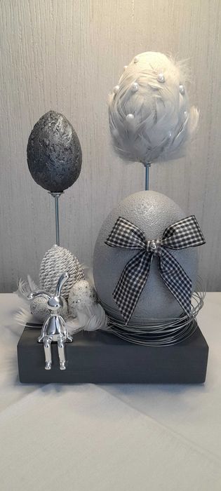 Stroik wielkanocny w stylu nowoczesnym