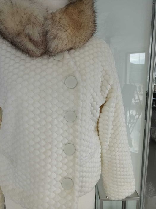 Armani kurtka sztuczne futro elegancka