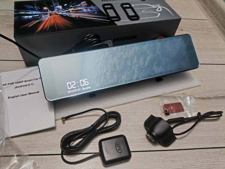 Зеркало видеорегистратор JBE Z73, Android 8.1, 4G, 4/32GB, GPS, ADAS