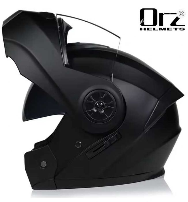 Capacete Modular M com viseira transparente e solar (mota trotinete)