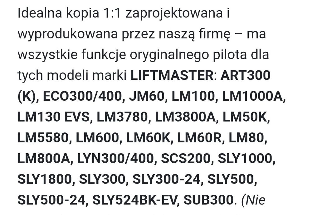 Nowe piloty do bramy garażowej