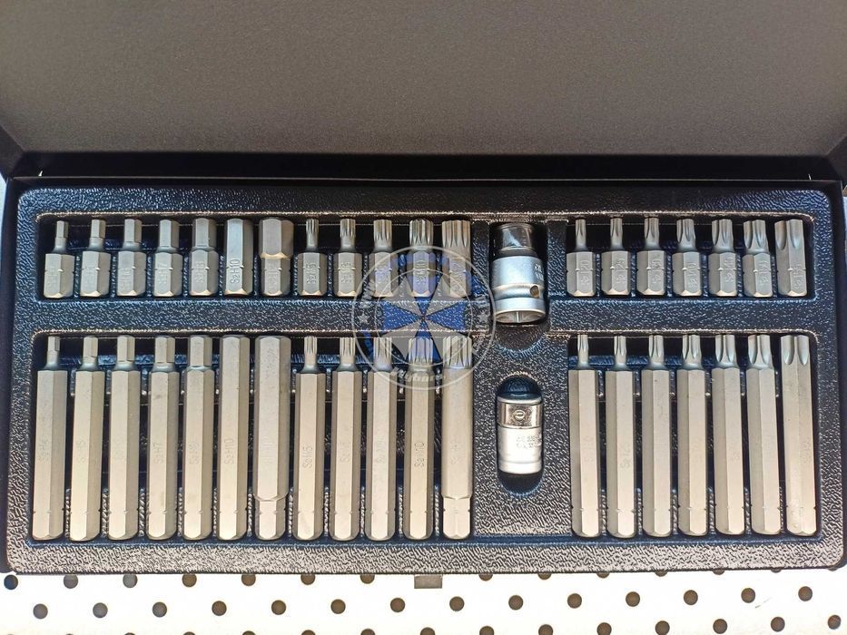 Bity klucze torx, spline, imbus, zestaw 40-el. ze stali S2 JOBIextra