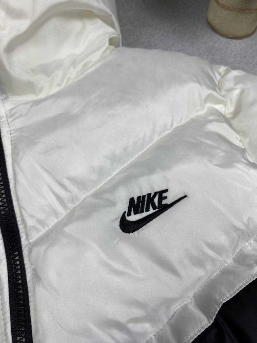 Пуховик NIKE STORM-FIT чорний-хакі / куртка зимова Найк