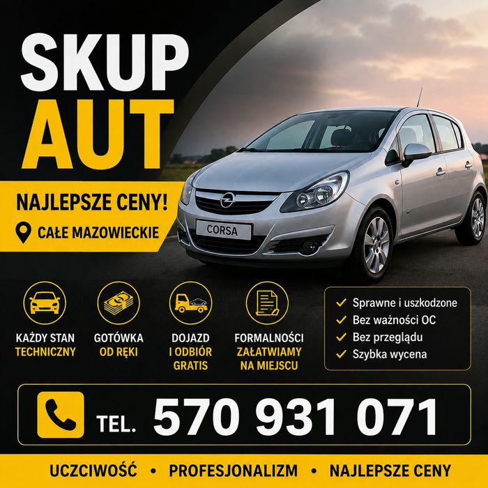 Skup aut najlepsze ceny 24h