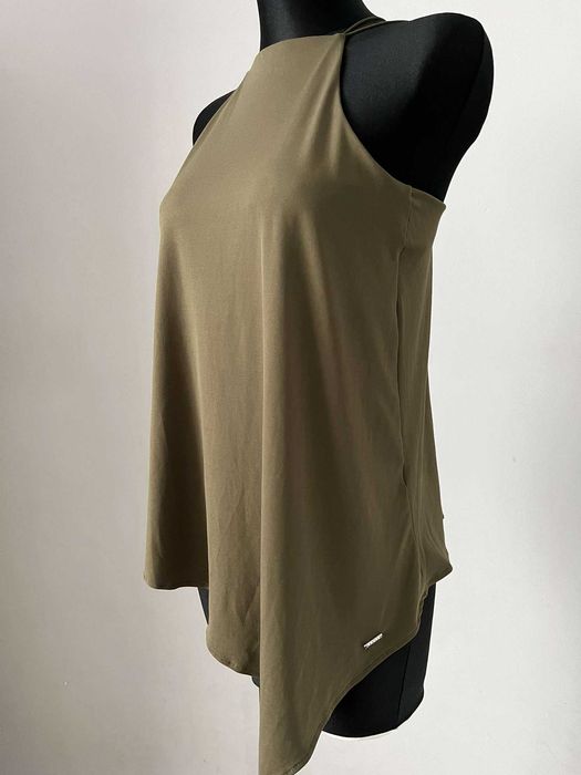 Letnia elegancka Bluzka khaki na ramiączkach r.M/38 Mohito