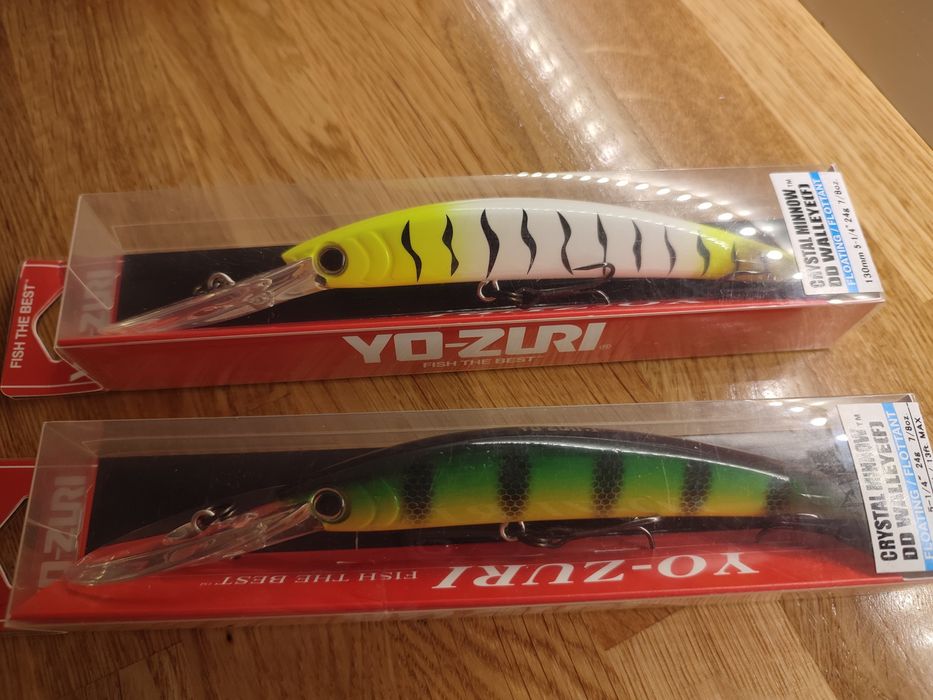 wobler 13 cm YO-ZURI crystal minnow Deep Diver Walleye