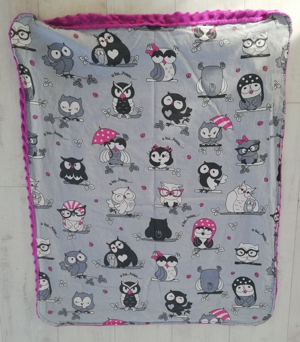 Kocyk minky dla dziewczynki