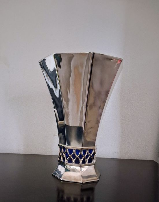 Posrebrzany Wazon  Deco Vera Lucino