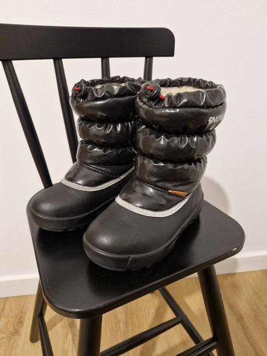 Śniegowce dziecięce demar czarne 28 wełna