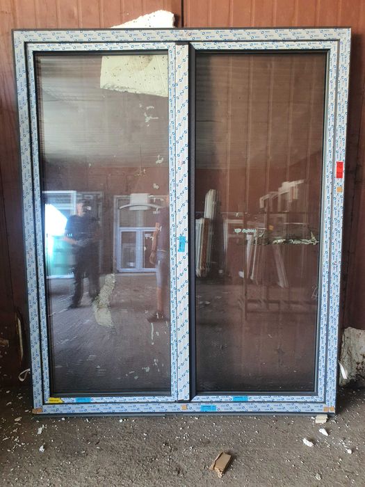 Okno 1976x2381 Biały/Antracyt 3 szyby #OK261