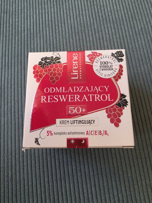 Lirene Odmładzający Resweratrol krem liftingujący na dzień i na noc 50+ 50 ml