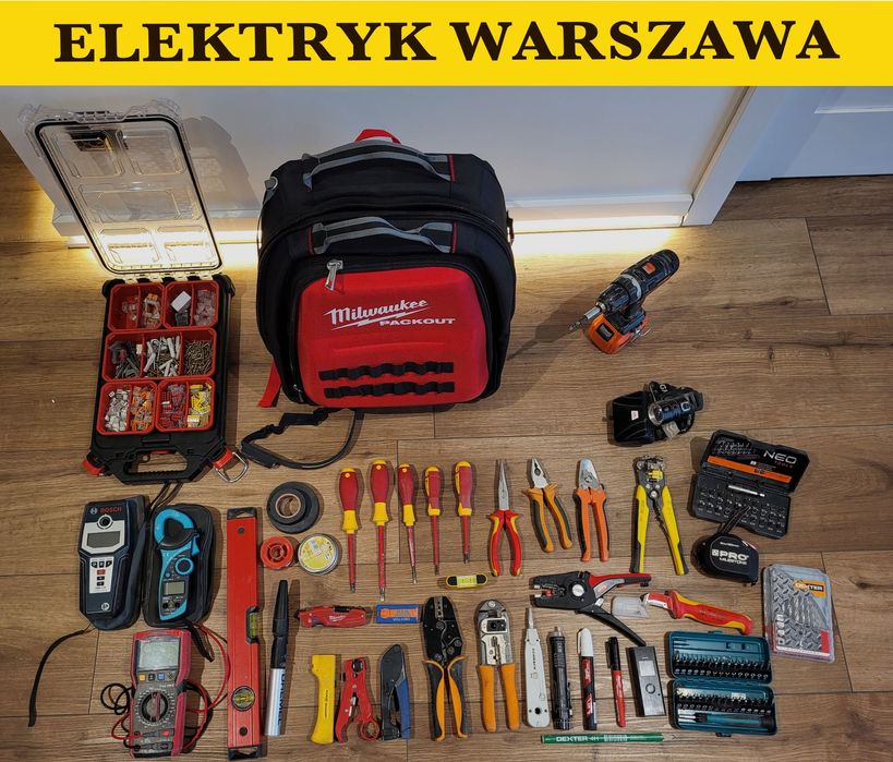 Elektryk Warszawa, Podlaczenie plyty, Naprawa usterek, Montaż osprzetu