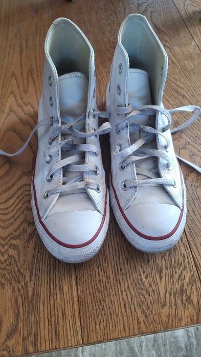 Trampki wysokie Converse r. 39 białe skórzane