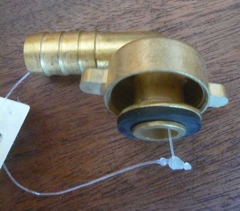 Cotovelo latão 3/4" a 1/2"