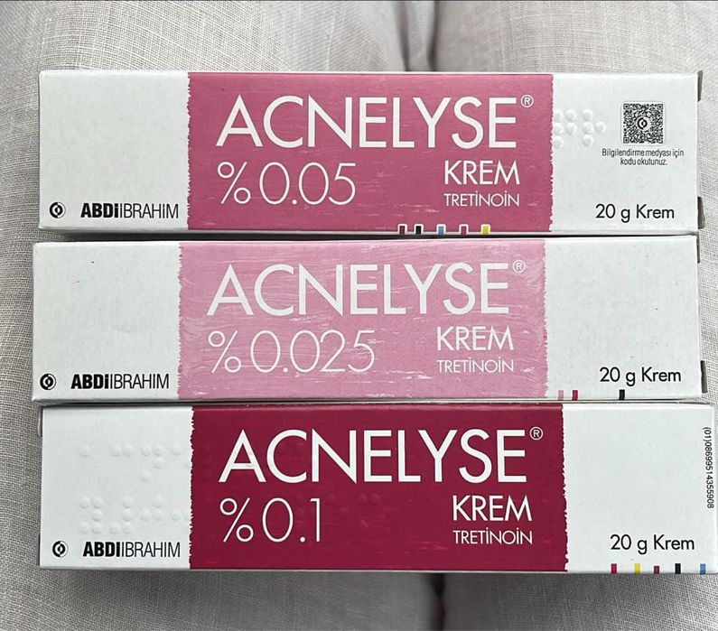 Krem retinol T retinol przeciwzmarszczkowy nowy acnelyse 0.05 0.025 0.1