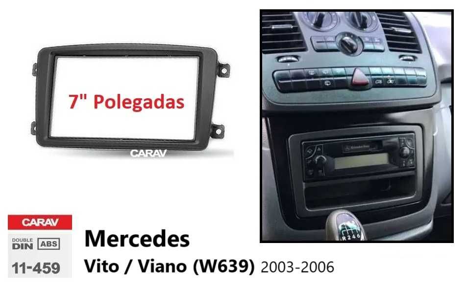 (NOVO) Rádio 2DIN • MERCEDES • Vito Viano (2003 a 2022) Android 4+64GB