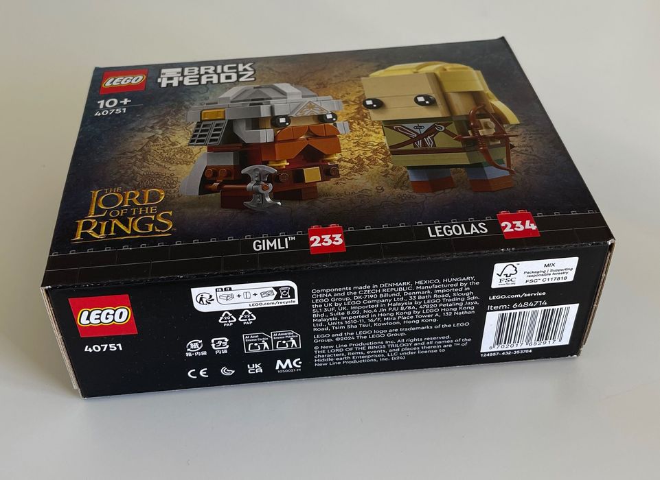 LEGO BrickHeadz, Legolas i Gimli, 40751