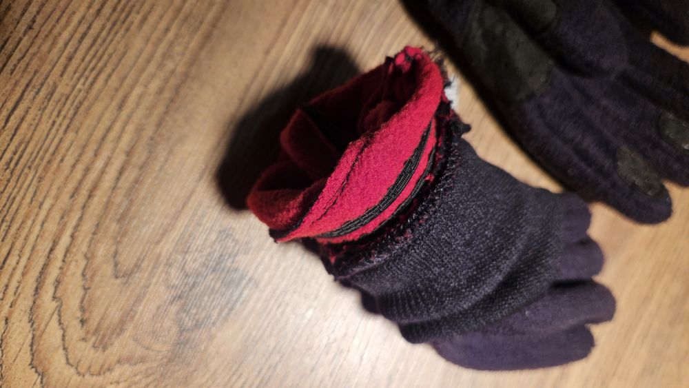 Rękawiczki polarowe ciepłe XS Decathlon