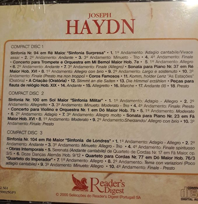 Haydn e Brahms cd