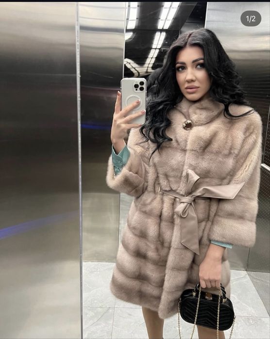 Шуба норкова.     Натуральна