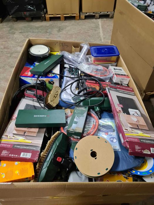 Palety Lidl drobnica Parkside paleta