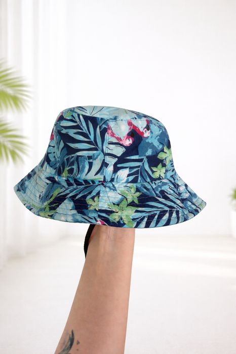 Bucket hat | kapelusz typu bucket | 48 | tropikalny print Fashion Cap lato słońce wakacje