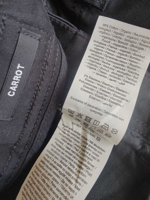 Джинсы (chino Jack&jones Carrot Дания w30 stretch black.