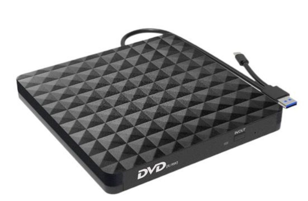 Zewnętrzny Napęd DVD Typu C USB 3.0 czarny Odtwarzacz DVD nagrywarka