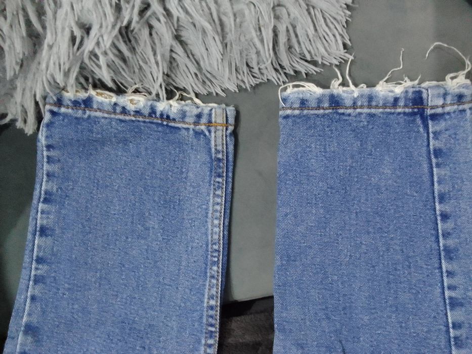 Spodnie jeansowe przetarcia 34 Sinsay XS