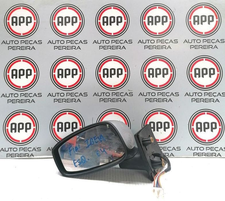 Espelho esquerdo Fiat Ideia de 2004, eléctrico, usado original.