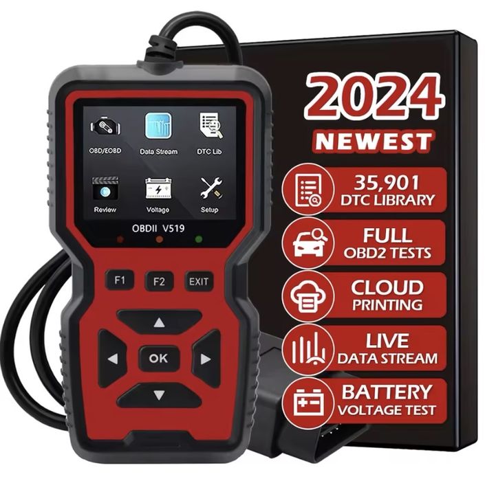 Автосканер V519 діагностичний адаптер OBD-2