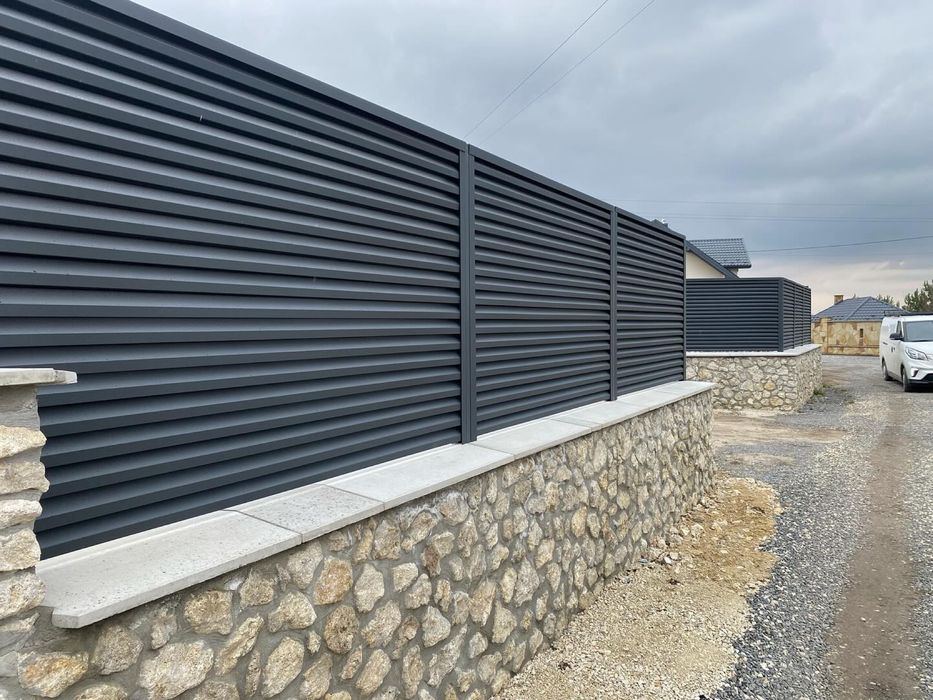 Металеві паркани під ключ, Штахетник, Хвіртка, Ворота відкатні